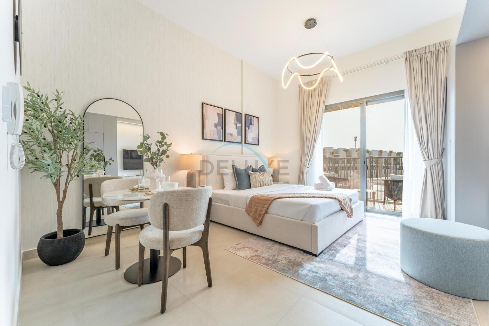 Community Views Near Nad Al Sheba Gardens With Balcony, Mag 980, Mohammad Bin Rashid By Deluxe Homes Apartment Dubai